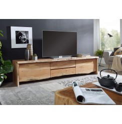 WOODLAND TV stolík 220x50 cm, prírodná, akácia